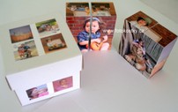 Sada skládacích dřevěných fotokostek 8 ks 